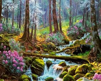 Forest Creek diamond painting