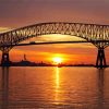 Francis Scott Key Bridge Maryland Baltimore diamond painting