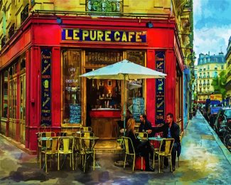 French Cafe diamond painting