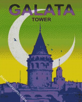 Galata Tower Poster diamond painting