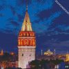 Galata Tower diamond painting