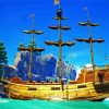 Galleon Ship diamond painting