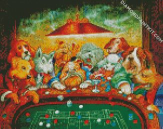 Gamblin Dogs diamond painting