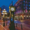 Gastown Steam Clock Vancouver diamond painting