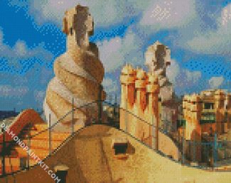 Gaudi Cada Mila Spain diamond painting