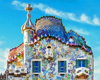 Gaudi Casa Batllo Barcelona diamond painting