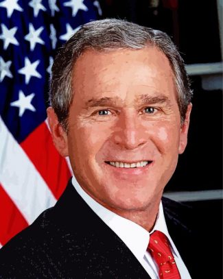 Georg W Bush President diamond painting