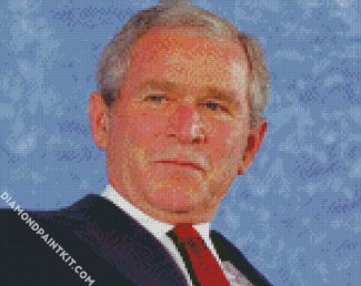 George W Bush diamond painting