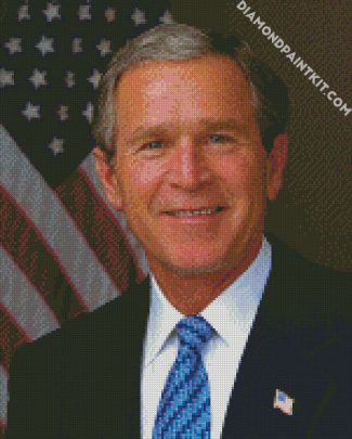 George Walker Bush diamond painting