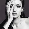 Gigi Hadid Black And White diamond painting