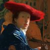 Girl With a Red Hat By Vermeer diamond painting