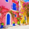 Greece Kefalonia Houses diamond painting