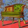 Green Chair diamond painting