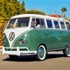 Green Volkswagen Combi diamond painting