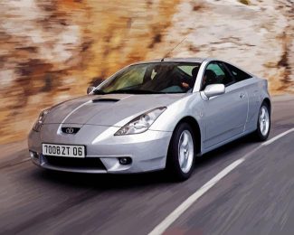 Grey Toyota Celica Car diamond painting