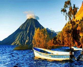 Guatemala Lake Atitlan Landscape diamond painting