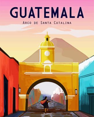 Guatemala Poster diamond painting