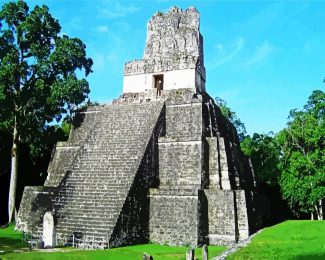 Guatemala Tikal City diamond painting