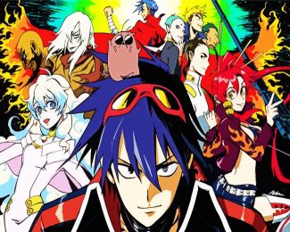 Gurren Lagann Anime Characters diamond painting