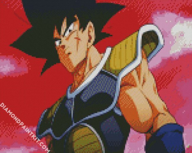 Angry Bardock Dragon Ball diamond painting