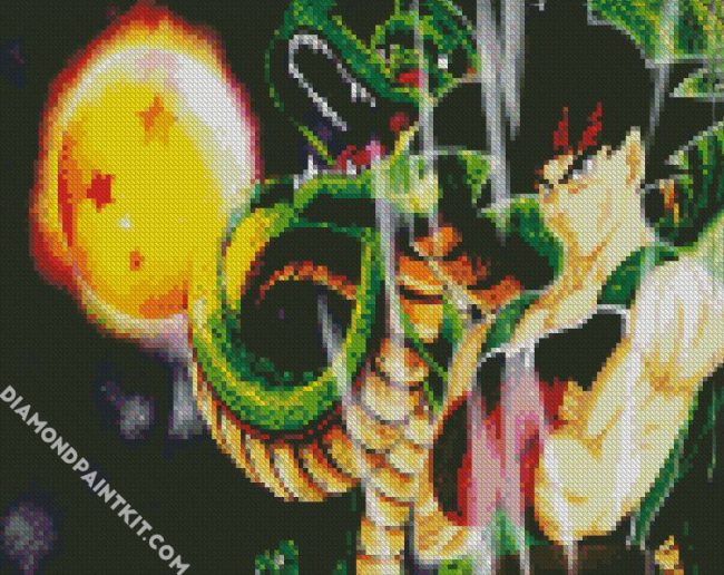 Bardok An Shenron Dragon Ball diamond painting