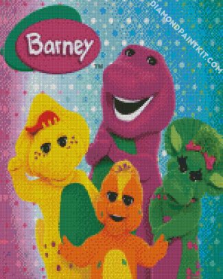 Barney Cartoon diamond painting