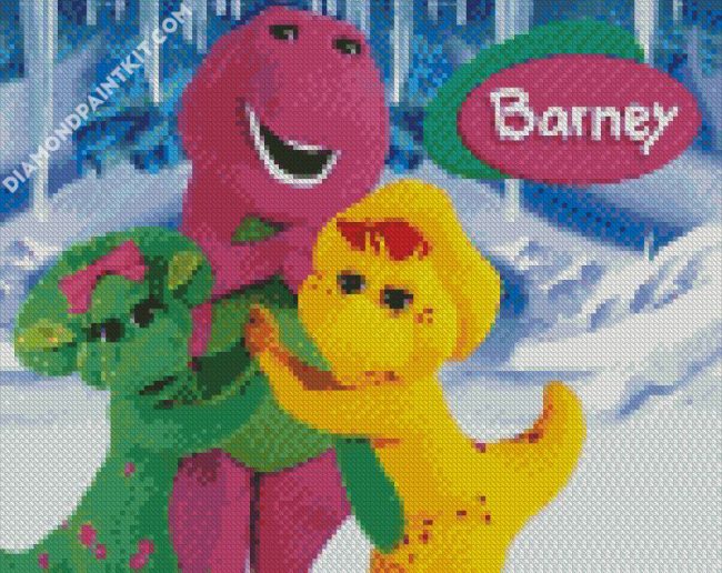 Barney Characters diamond painting