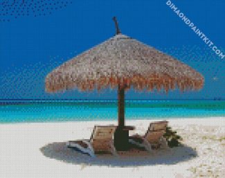 Beach Caribbean In Bahamas diamond painting