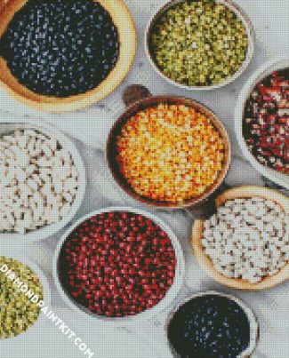 Beans In Bowls diamond painting