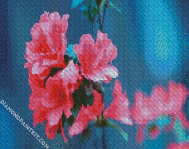 Beautiful Pink Azaleas diamond painting