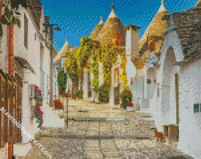 Beautiful Streets In Bari Italy diamond painting