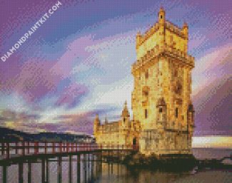 Belem Tower diamond painting