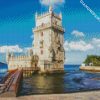 Belem Tower In Lisbon diamond painting