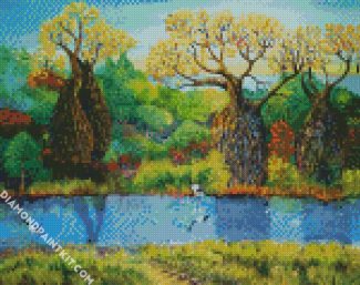 Boab Trees Art diamond painting