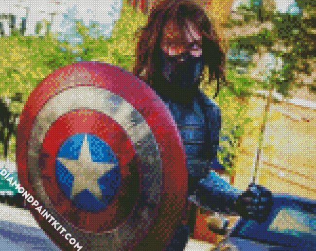 Bucky Barnes Marvel diamond painting