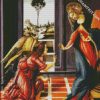 Cestello Annunciation By Botticelli diamond painting