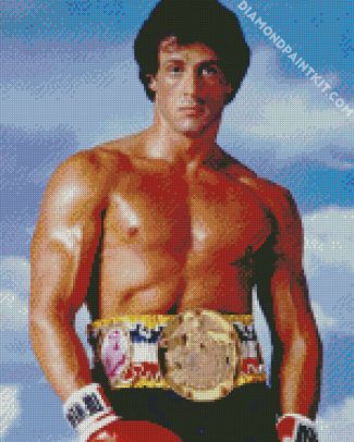 Champion Rocky Balboa diamond painting