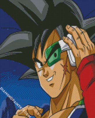 Close Up Bardock diamond painting