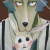 Cute Arbu And Legosi From Beastars diamond painting