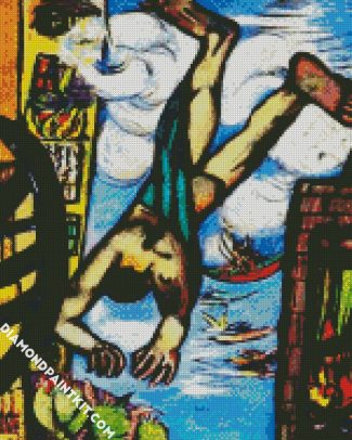 Falling Man By Max Beckmann diamond painting