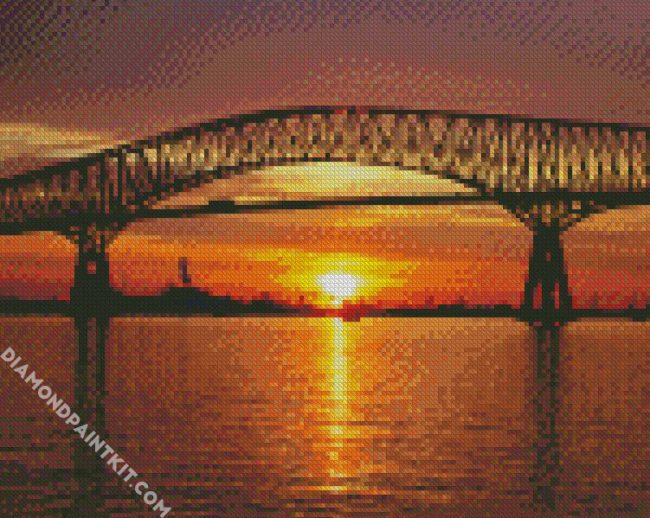 Francis Scott Key Bridge Maryland Baltimore diamond painting