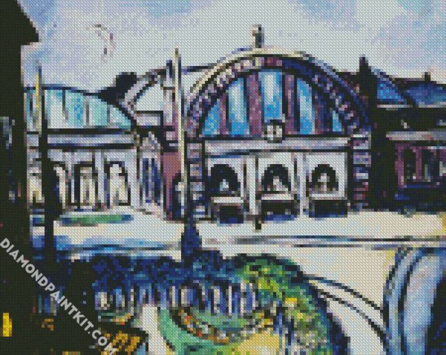 Frankfurt Main Station By Beckmann diamond painting