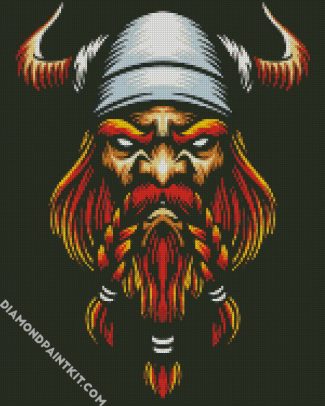 Ginger Viking With Beard diamond painting