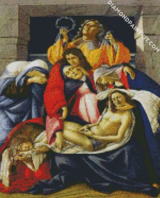 Lamentation Over The Dead Christ By Botticelli diamond painting