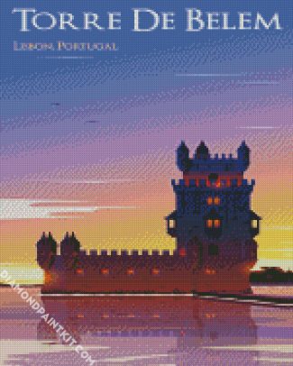 Lisbon Belem Tower Poster diamond painting