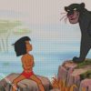 Little Mowgli And Bagheera diamond painting