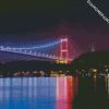 Luminous Bosphorus Bridge In Turkey diamond painting