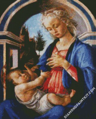 Madonna And Child By Botticelli diamond painting