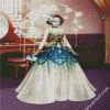 Masked Girl Wearing a Ball Gown Dress diamond painting