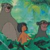 Mowgli And Bagheera And Baloo diamond painting